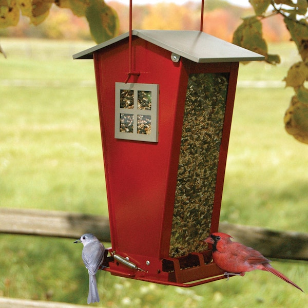 Audubon Audubon Snack Shack Wild Bird 7 lb Steel Squirrel-Resistant Bird Feeder 2 ports NA35194 - main